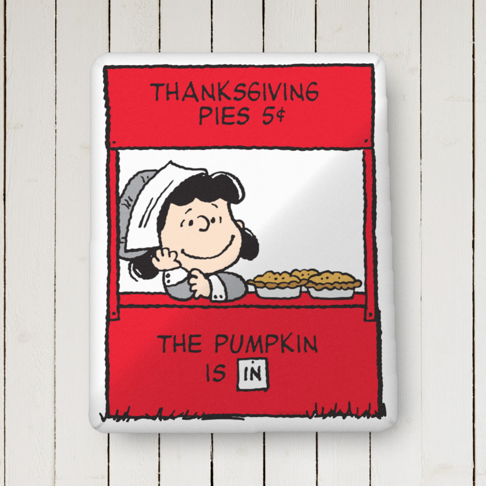 Peanuts Lucy Pumpkin Pie Pillow