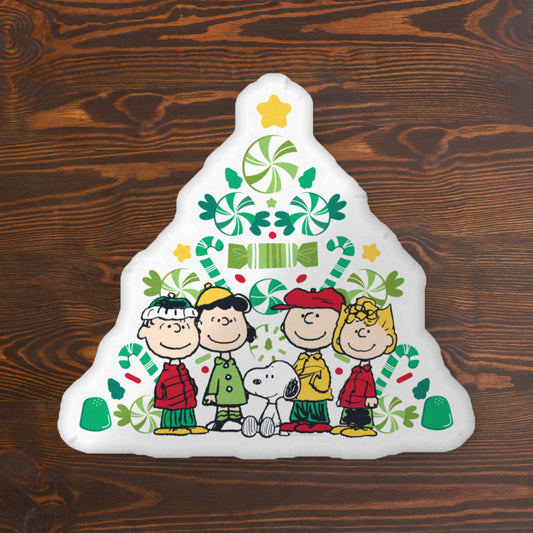 Peanuts Gang Festive Tree Pillow-1