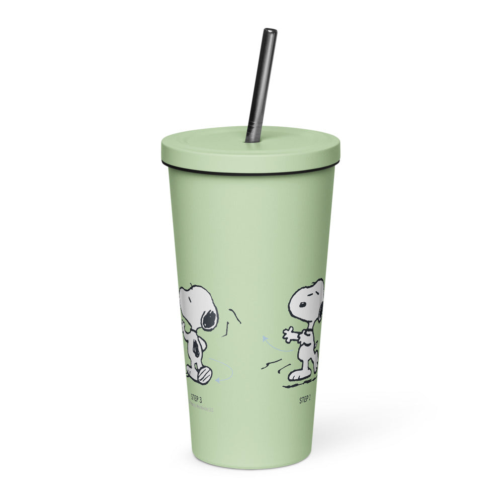 Peanuts Snoopy Dance Tumbler With Straw