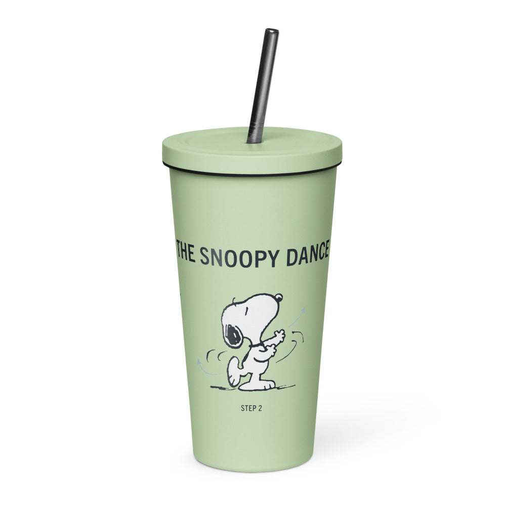 Peanuts Snoopy Dance Tumbler With Straw