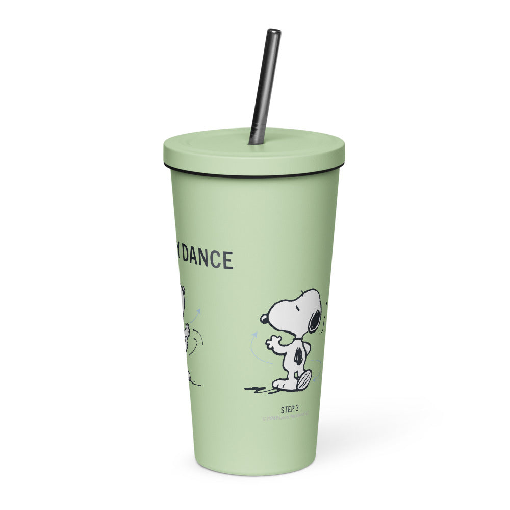 Peanuts Snoopy Dance Tumbler With Straw