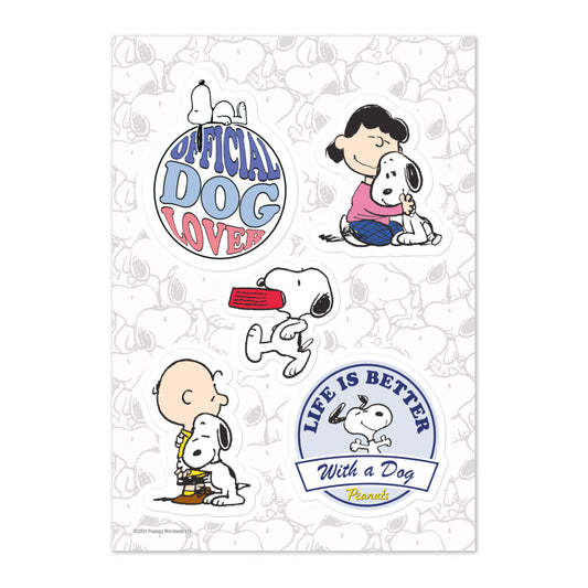 Peanuts Official Dog Lover Sticker Sheet-1