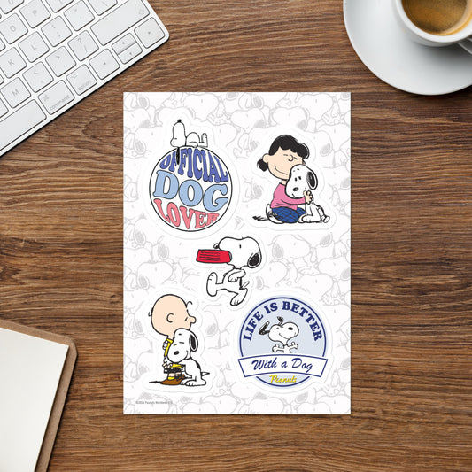 Peanuts Official Dog Lover Sticker Sheet-0