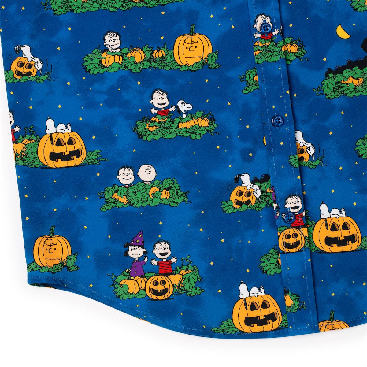 Folded presentation of the button-down shirt highlighting the vibrant seasonal colors