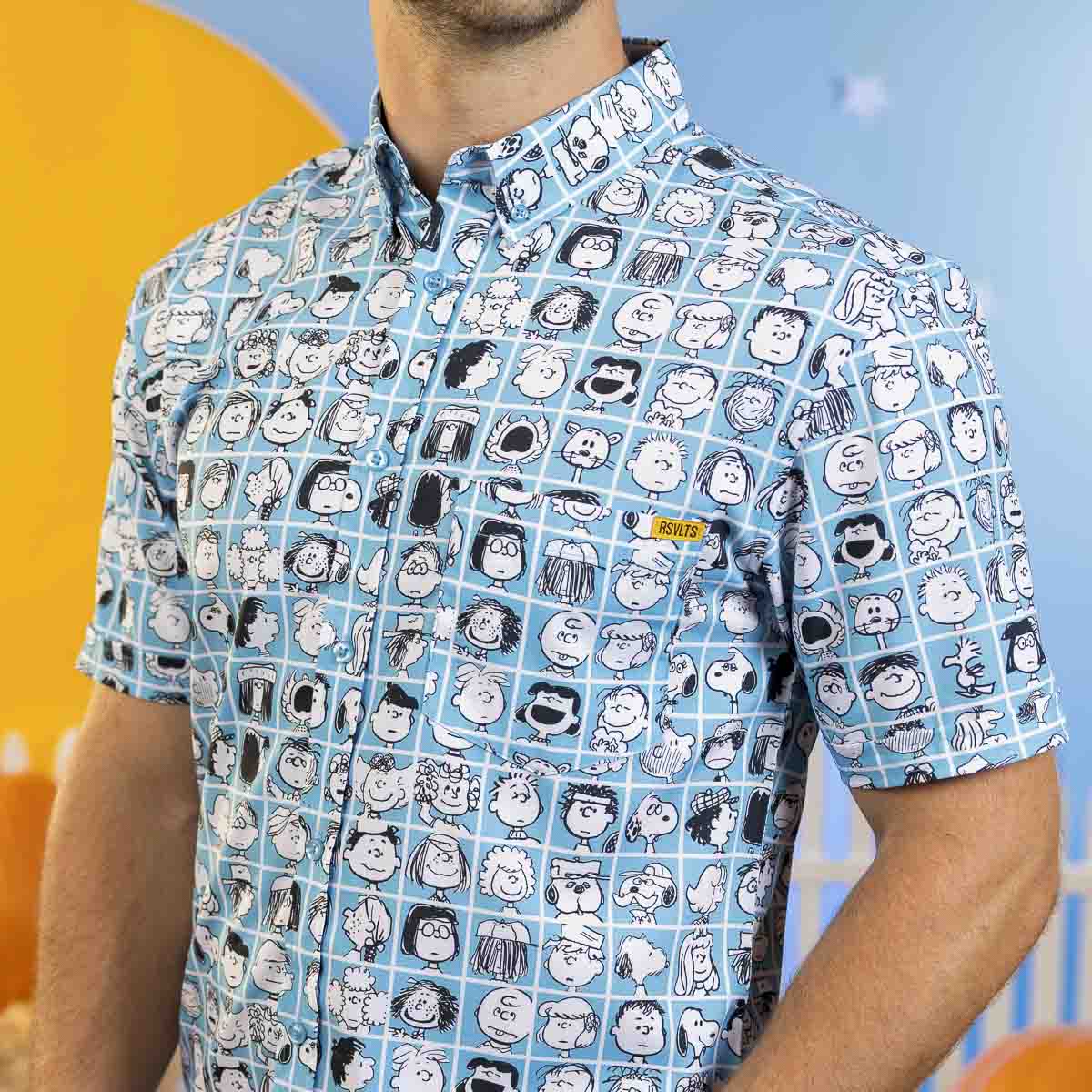 Back view of the button-down shirt in a relaxed fit
