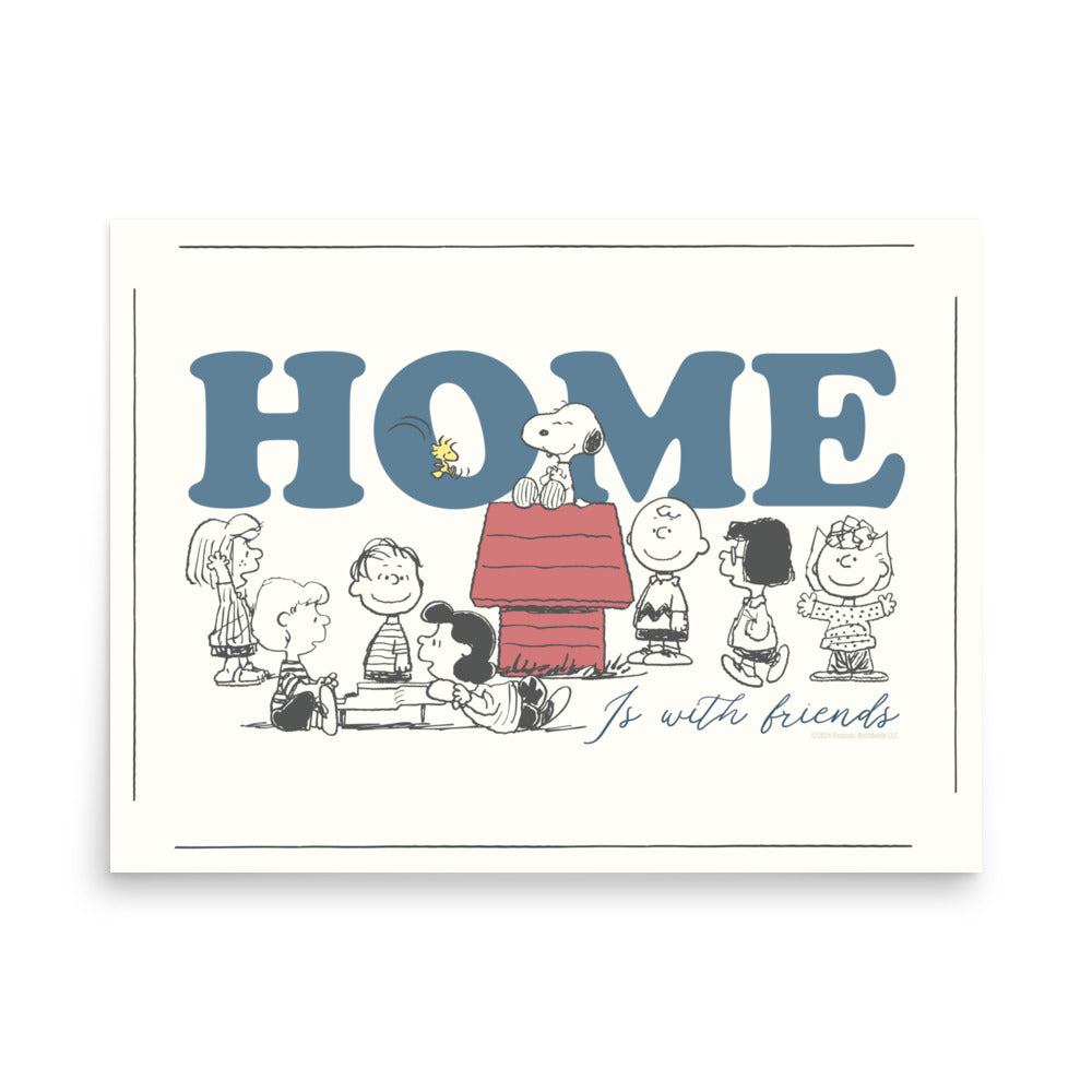 Peanuts Home Premium Poster