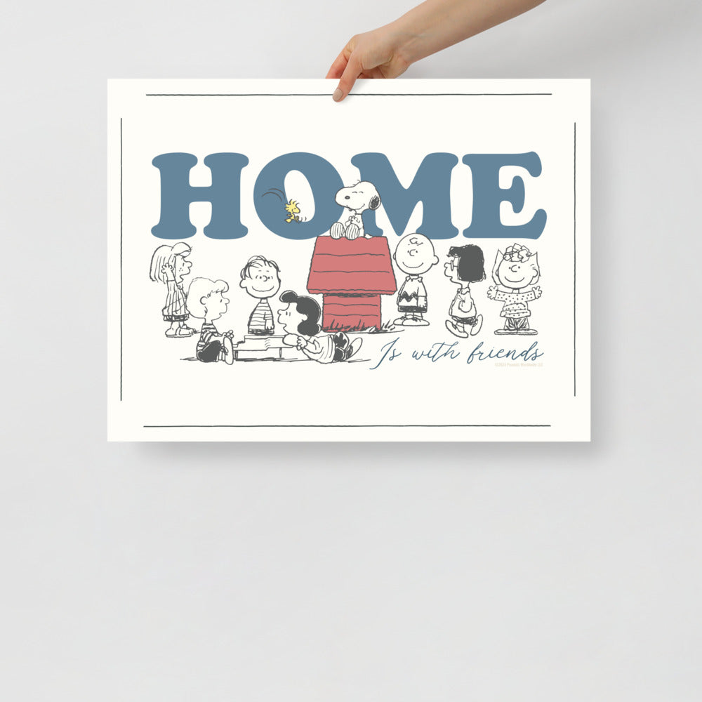 Peanuts Home Premium Poster