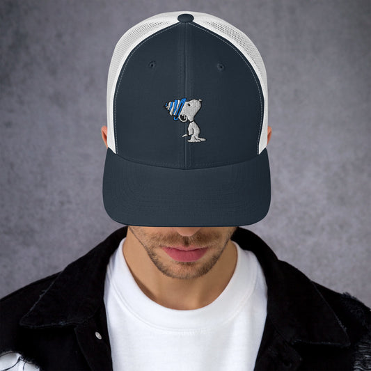 Snoopy Badge Trucker Hat-2