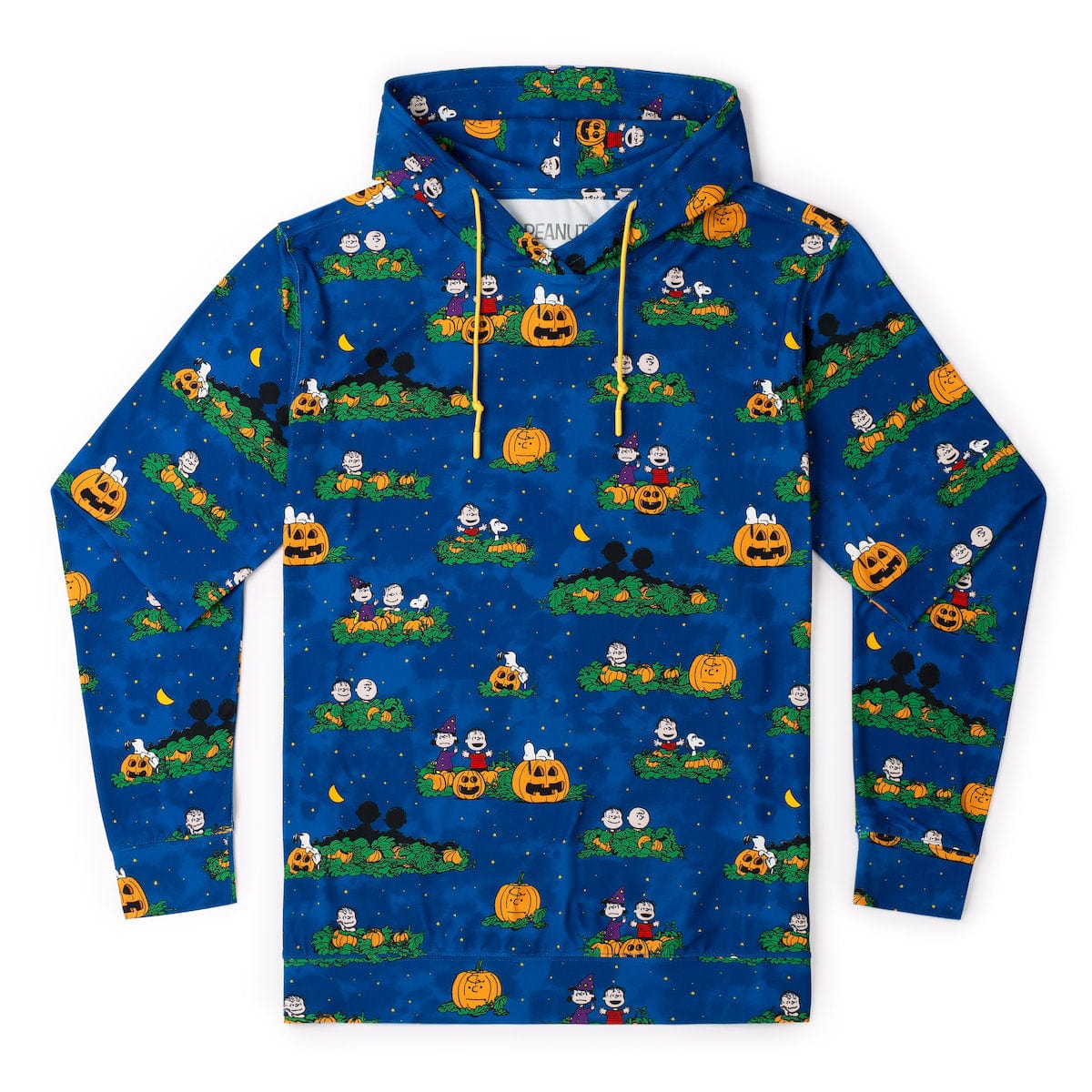 Peanuts x RSVLTS performance hoodie featuring Linus Van Pelt and the Great Pumpkin graphic centered on the front