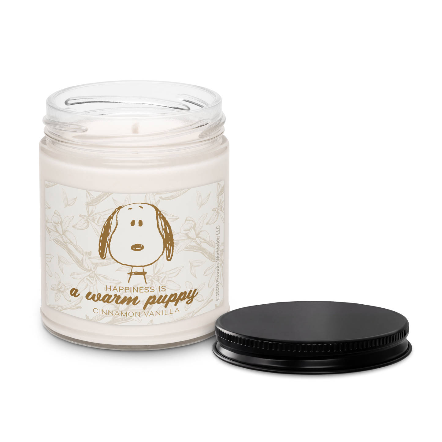 Peanuts Candle Happiness is a Warm Puppy