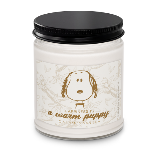 Peanuts Candle Happiness is a Warm Puppy-0