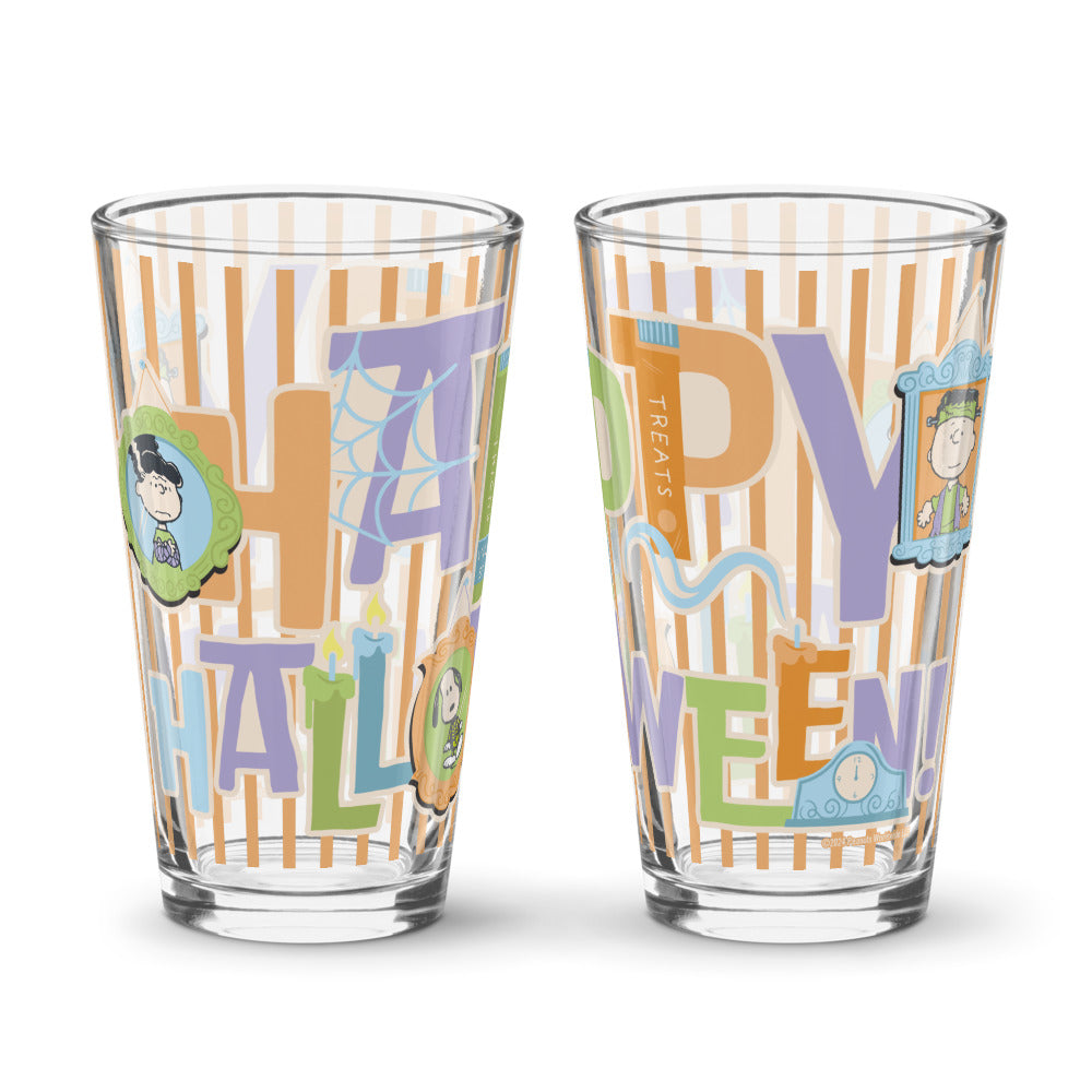 Peanuts Happy Halloween Pint Glass