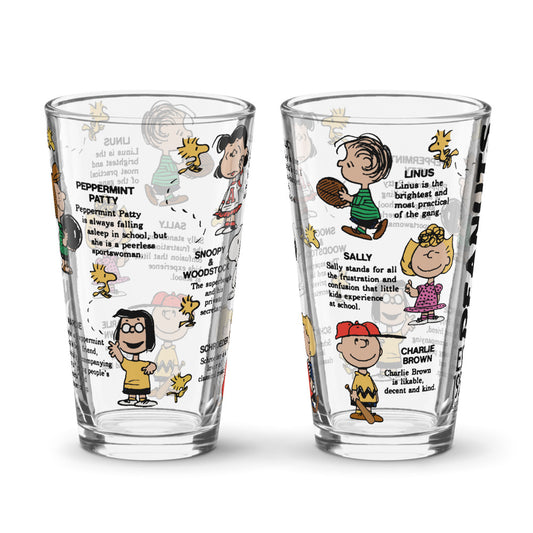 Peanuts 75th Anniversary Pint Glass #1-4