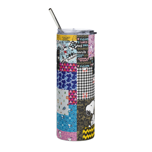 Peanuts Snoopy Pattern Mix Stainless Steel Tumbler-0