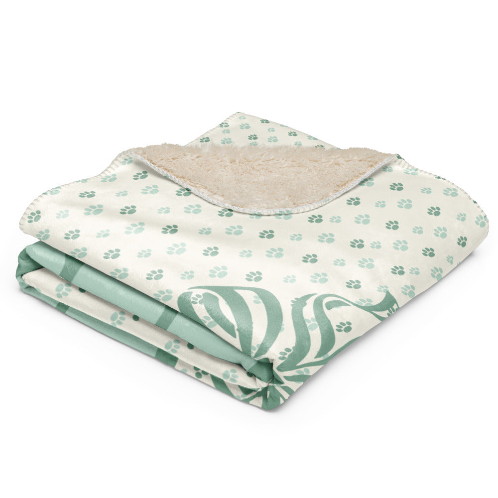 Peanuts Snoopy Personalized Baby Initials Sherpa Blanket