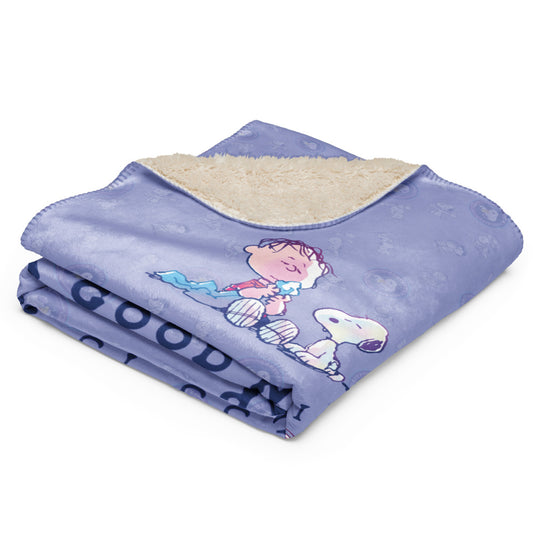 75 Years of Peanuts Happiness Is A Good Nap Sherpa Blanket-15