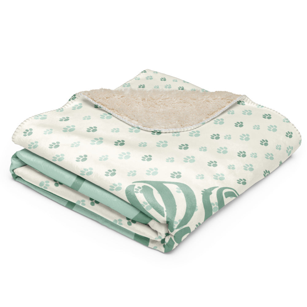 Peanuts Snoopy Personalized Baby Initials Sherpa Blanket