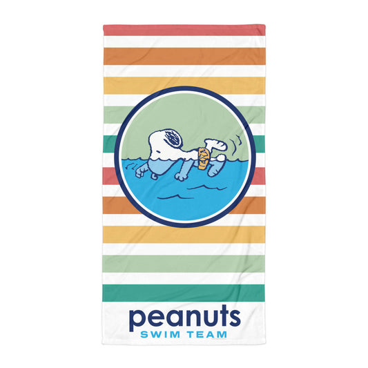 Peanuts Swim Team Beach Towel-0