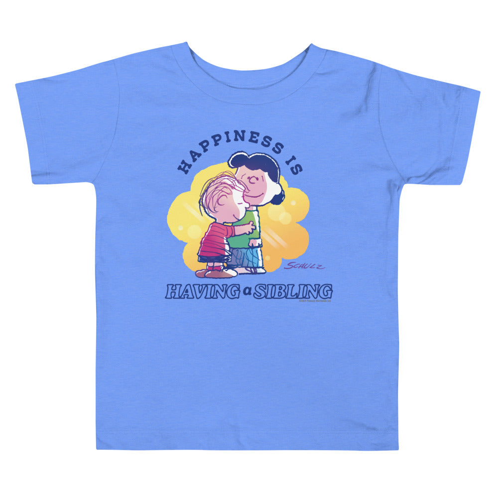 75 Years of Peanuts Happiness Is Having A Sibling Toddler T-Shirt