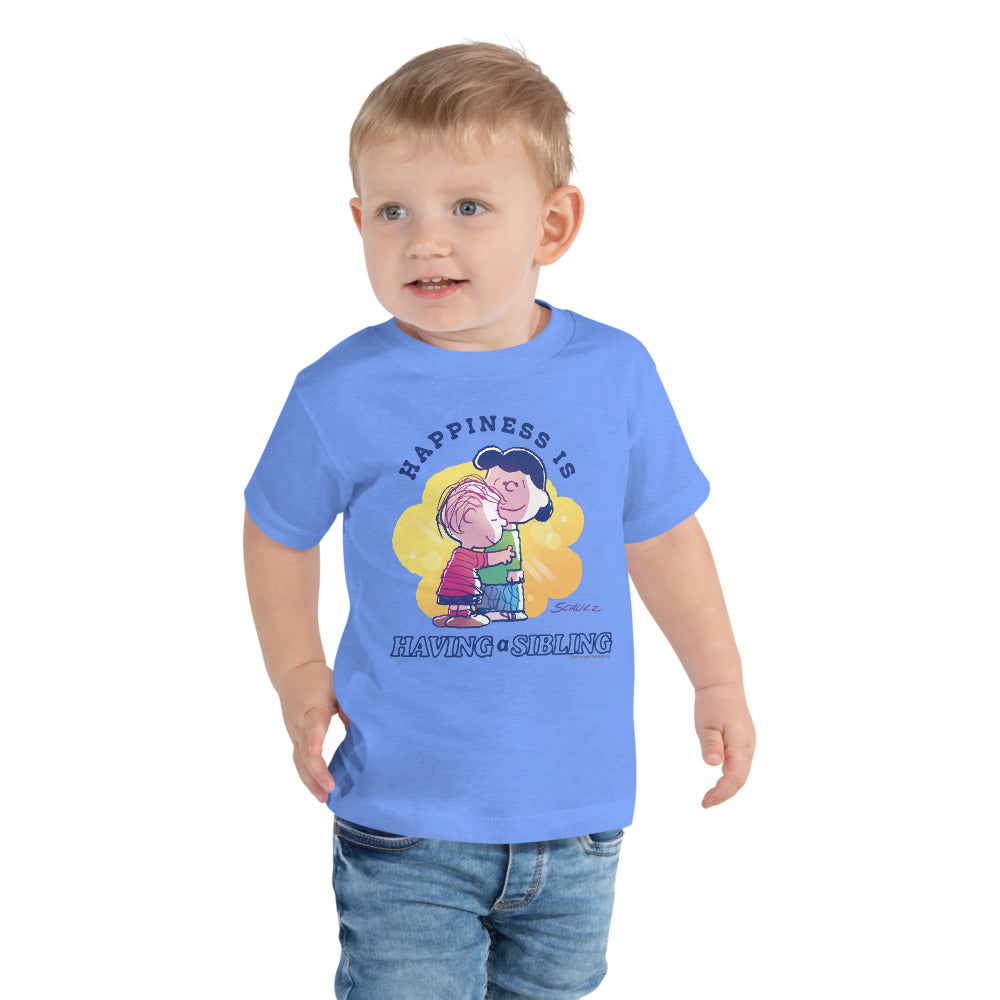 75 Years of Peanuts Happiness Is Having A Sibling Toddler T-Shirt