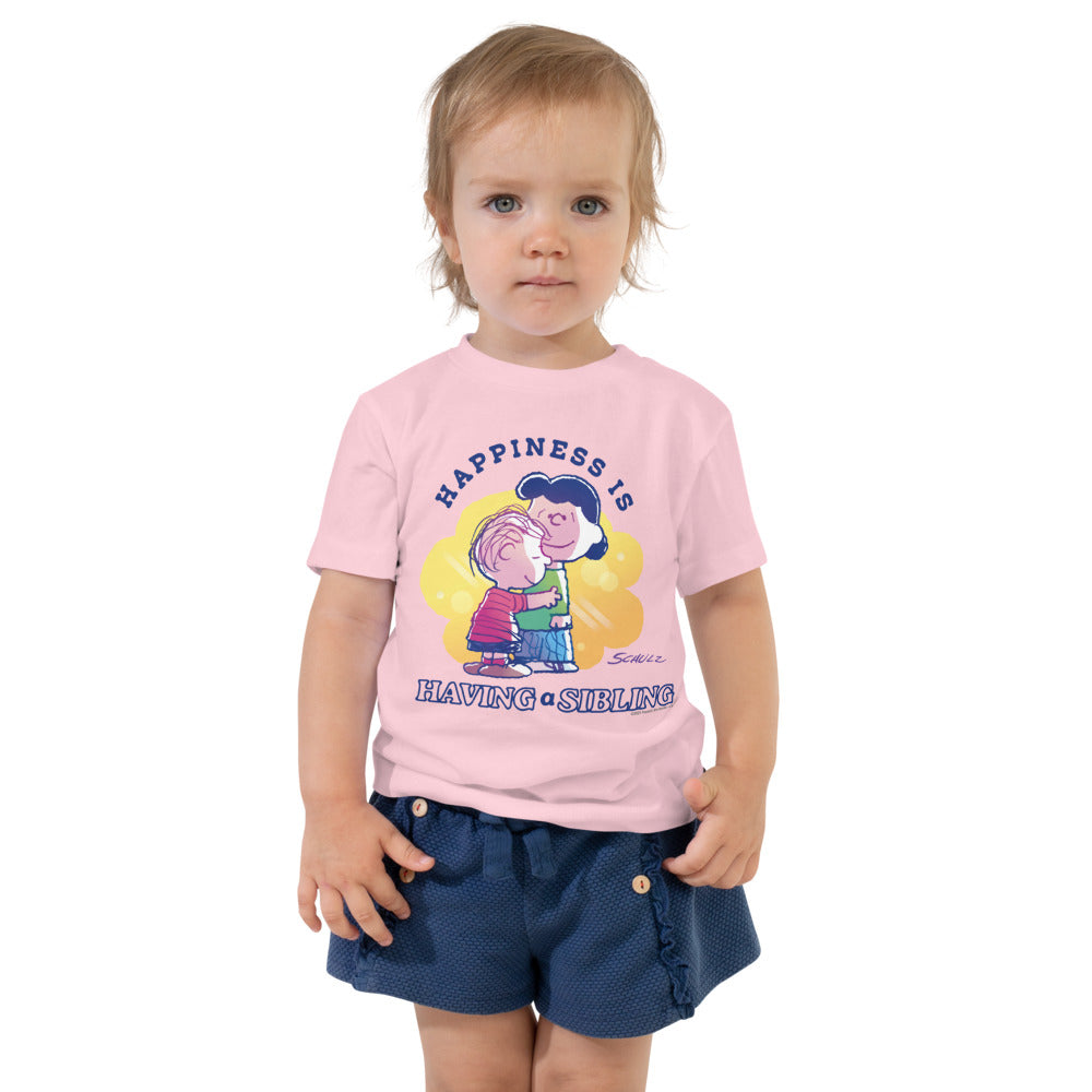 75 Years of Peanuts Happiness Is Having A Sibling Toddler T-Shirt