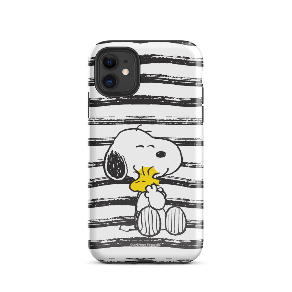 Peanuts Snoopy And Woodstock Hug iPhone Case