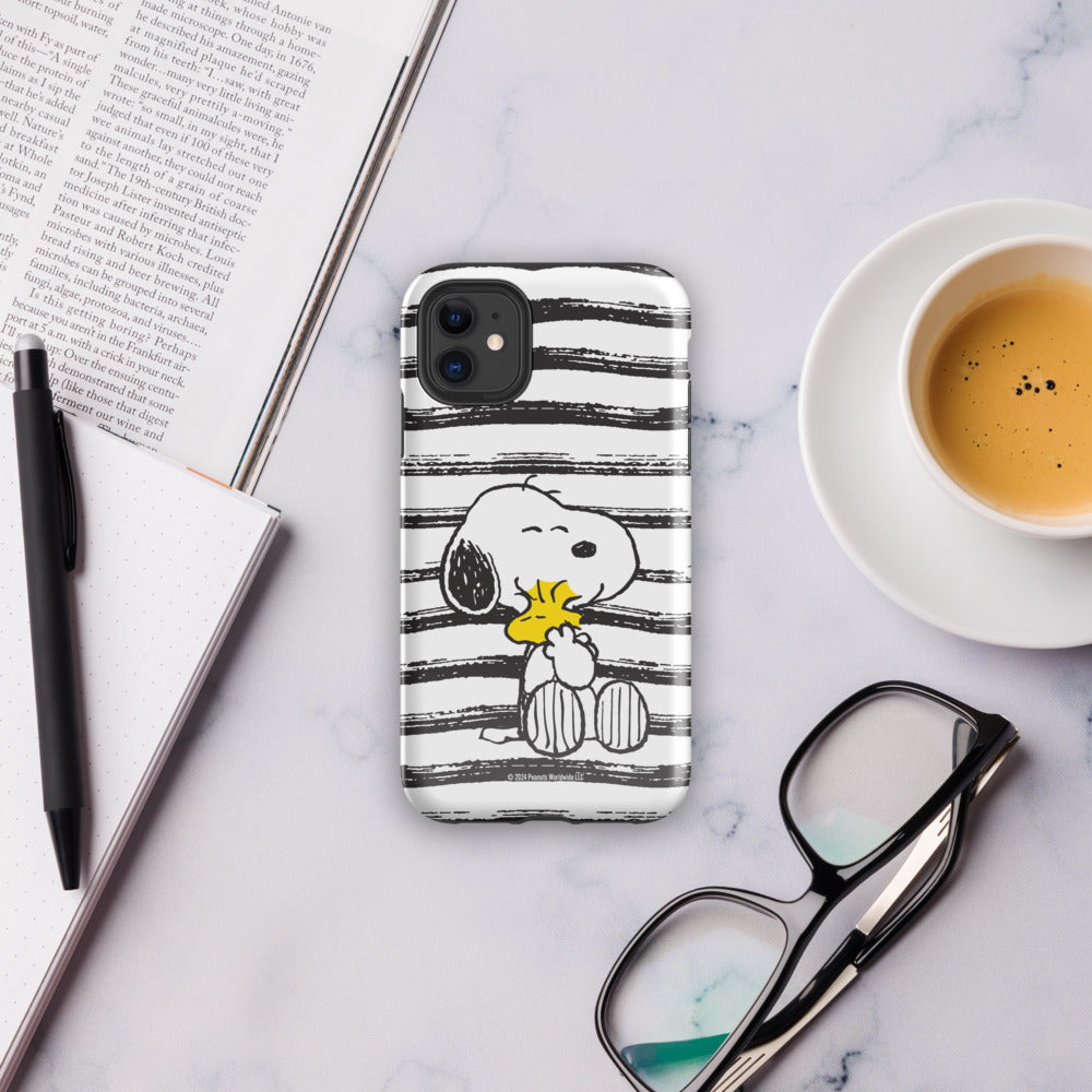 Peanuts Snoopy And Woodstock Hug iPhone Case