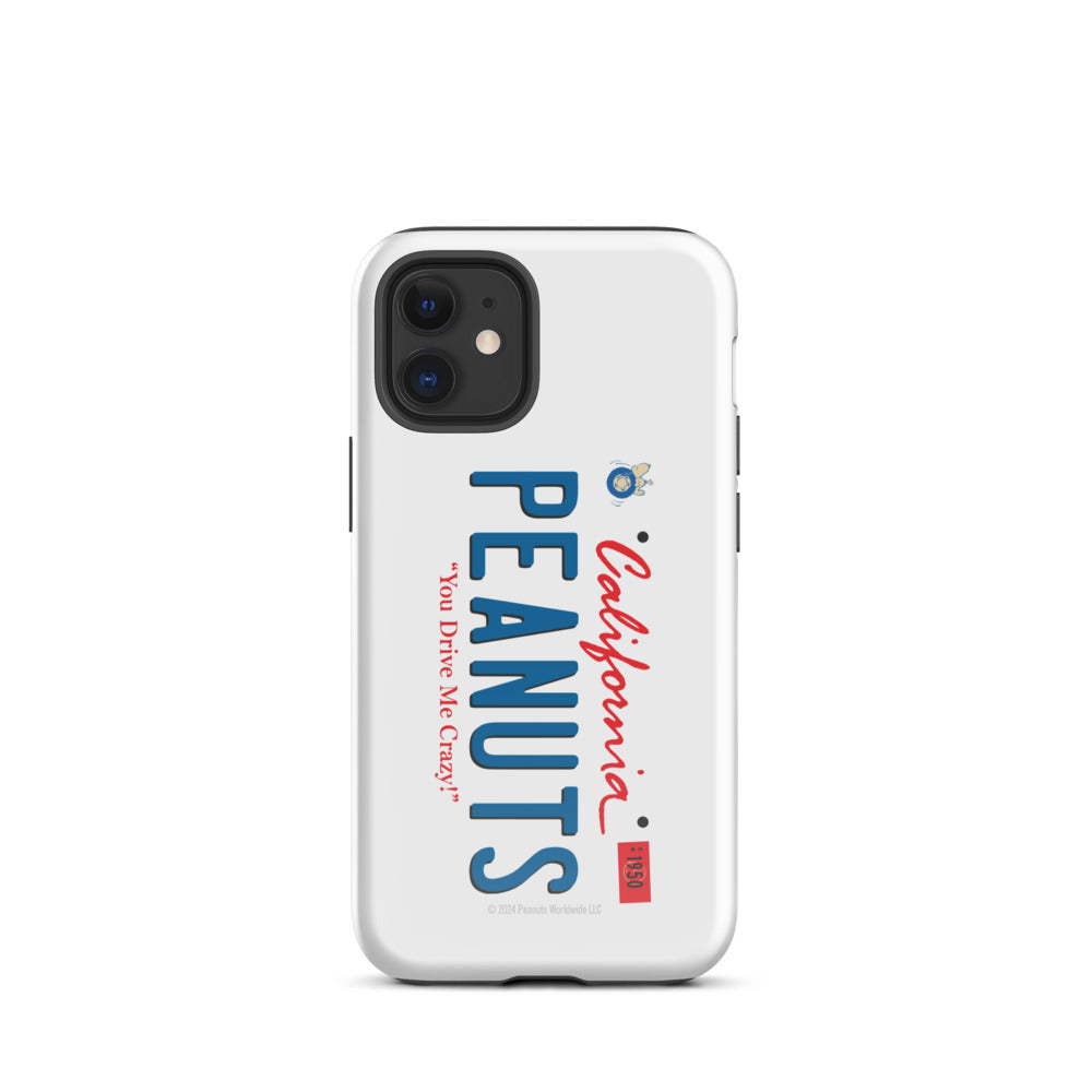 Peanuts License Plate iPhone Case