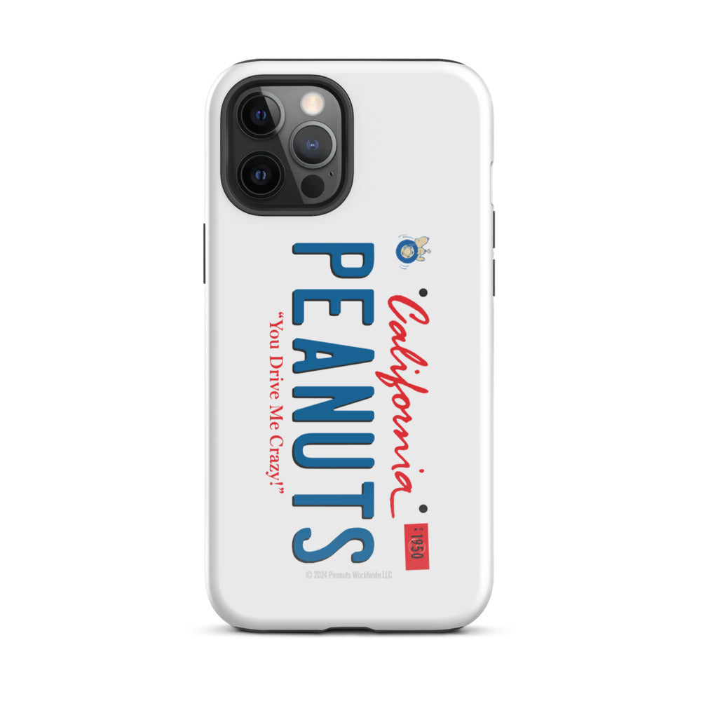 Peanuts License Plate iPhone Case