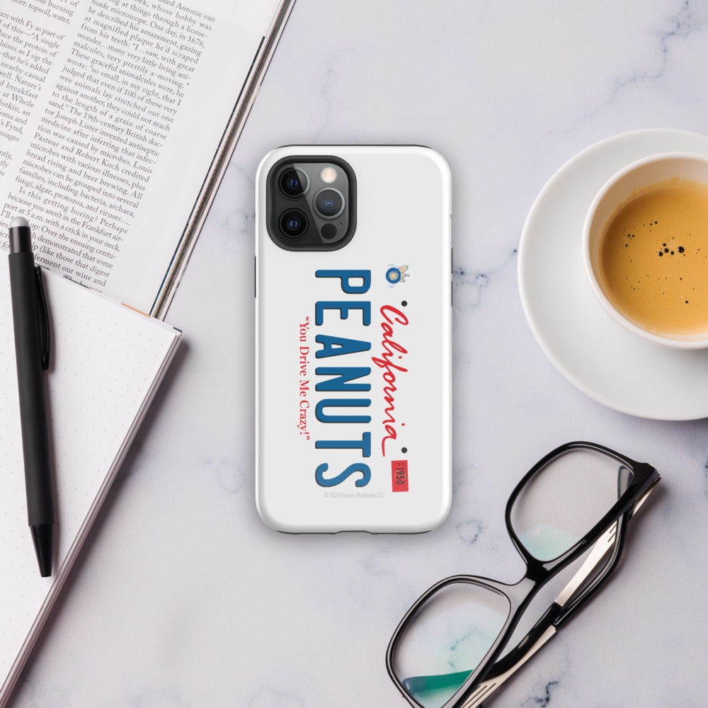 Peanuts License Plate iPhone Case