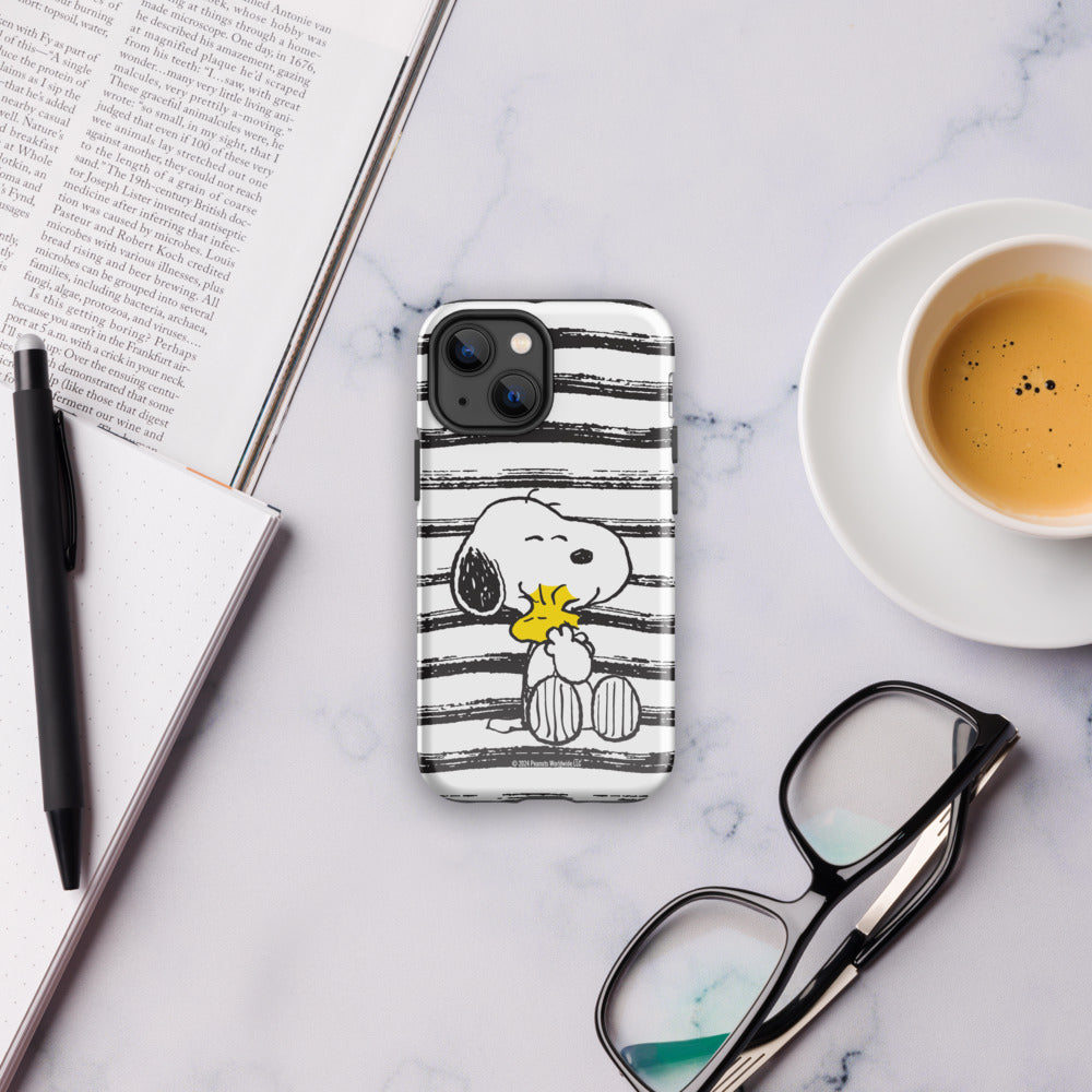 Peanuts Snoopy And Woodstock Hug iPhone Case