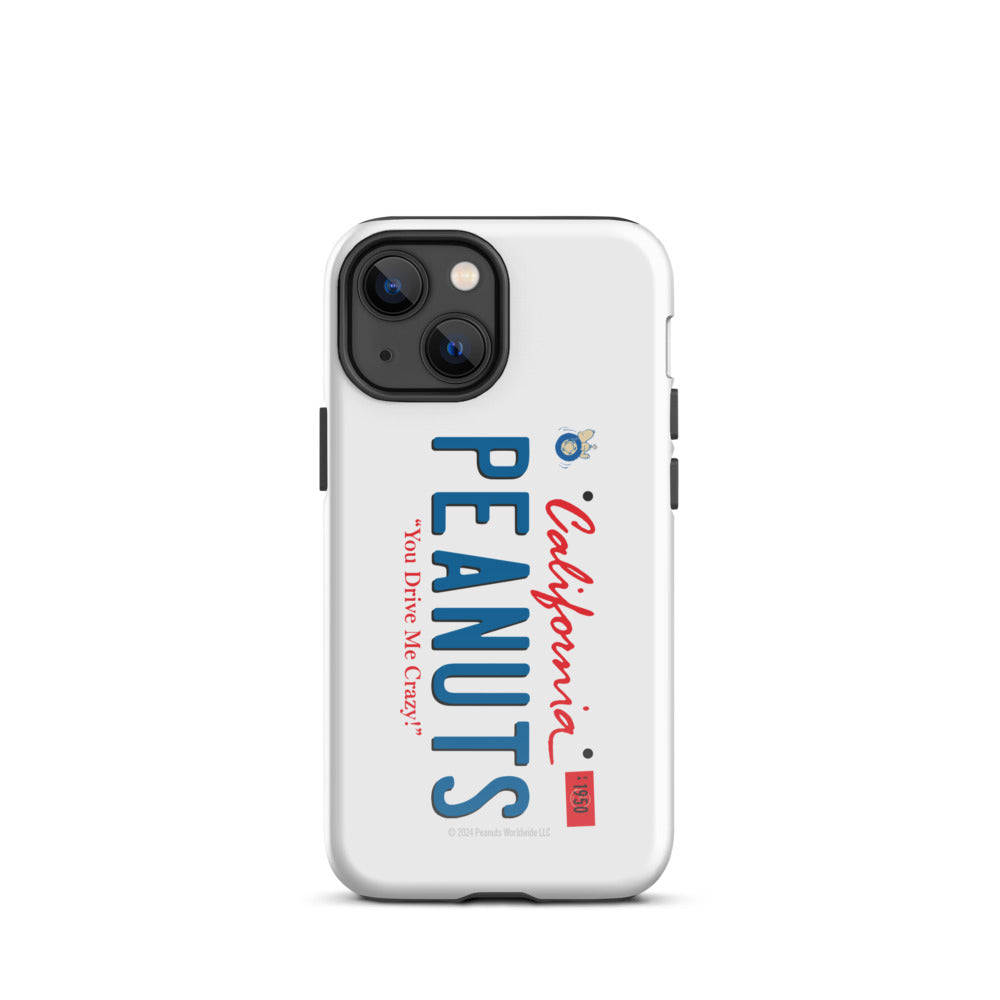 Peanuts License Plate iPhone Case