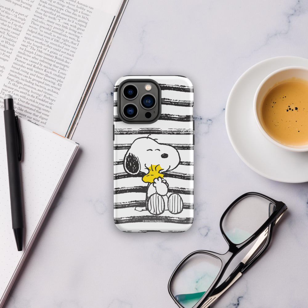 Peanuts Snoopy And Woodstock Hug iPhone Case