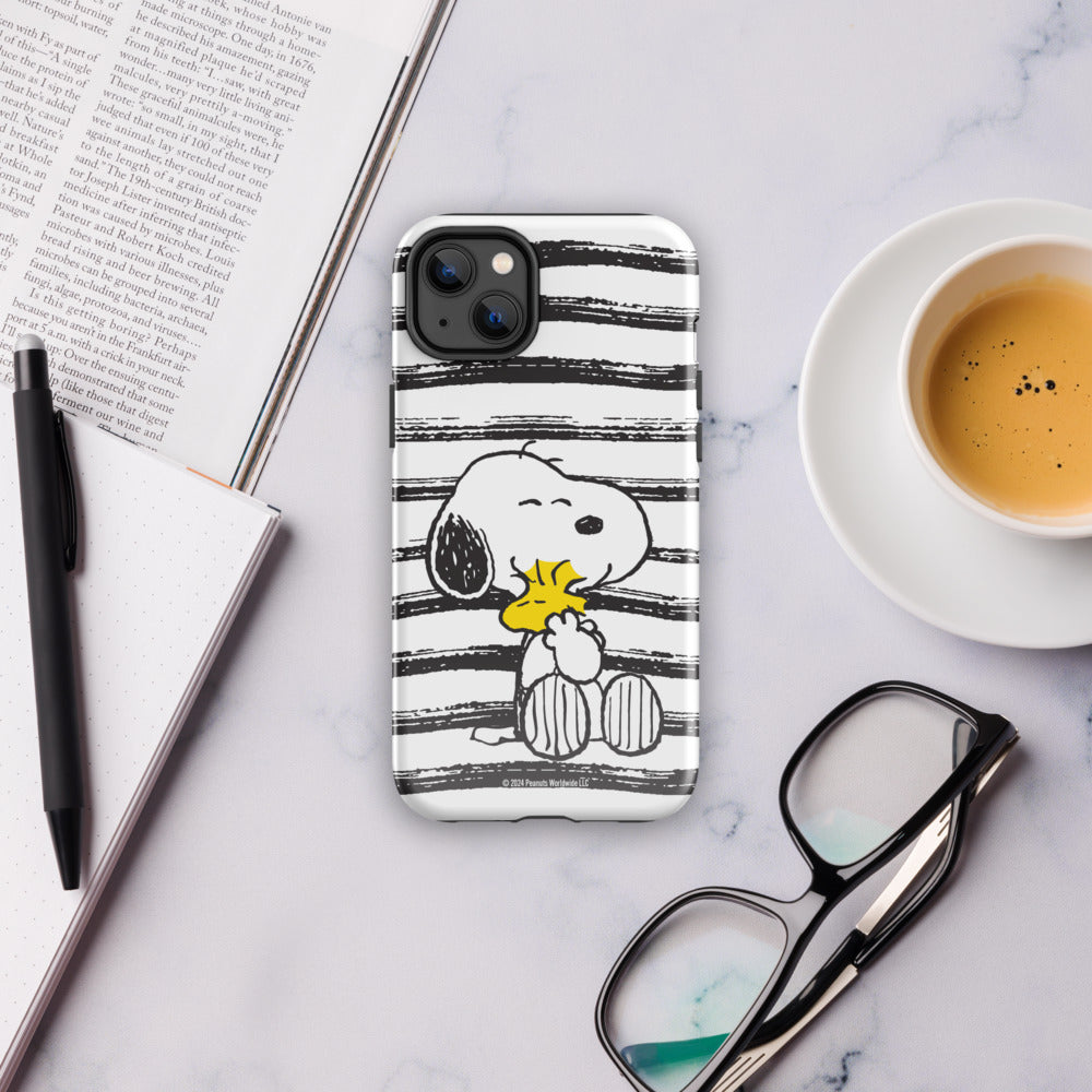 Peanuts Snoopy And Woodstock Hug iPhone Case