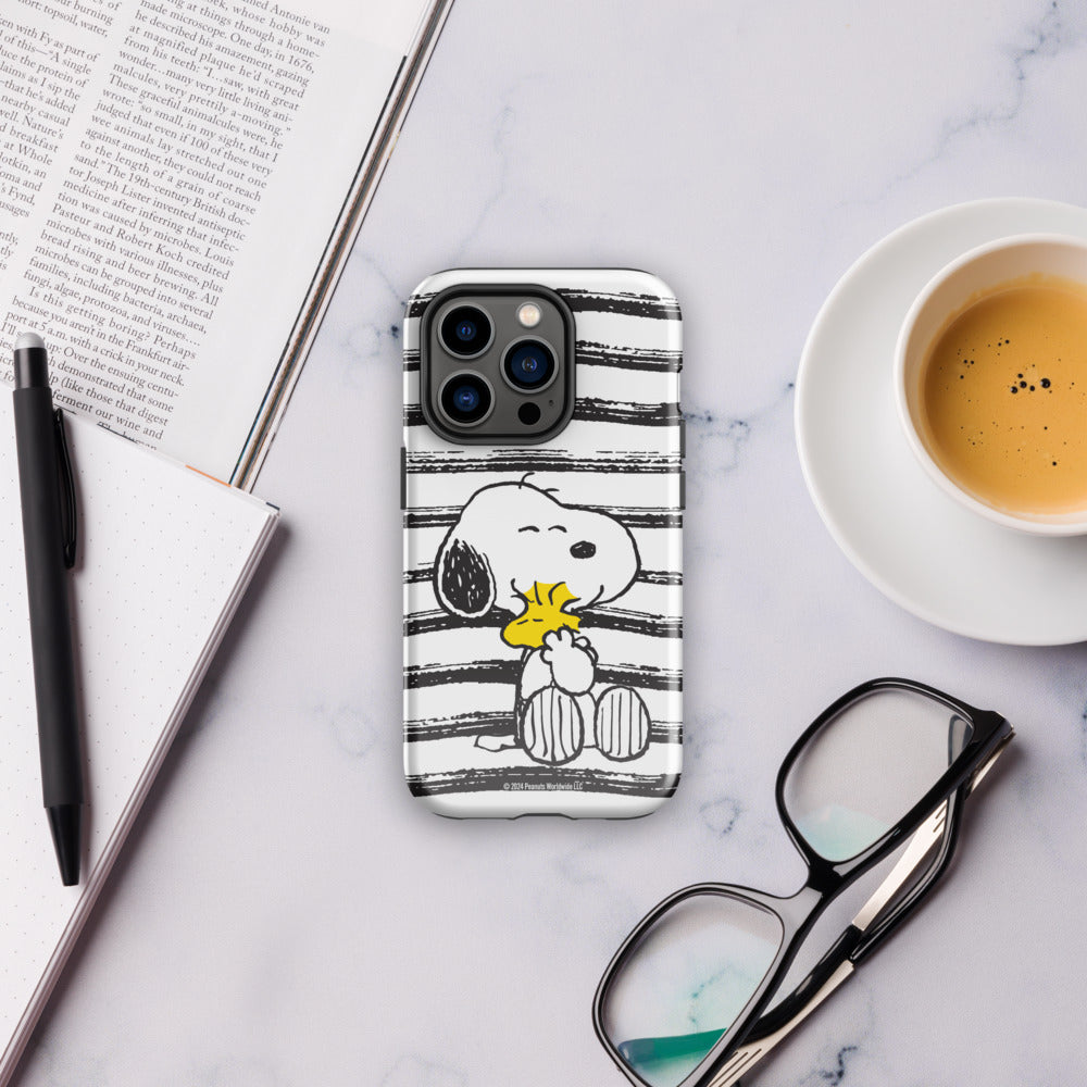 Peanuts Snoopy And Woodstock Hug iPhone Case