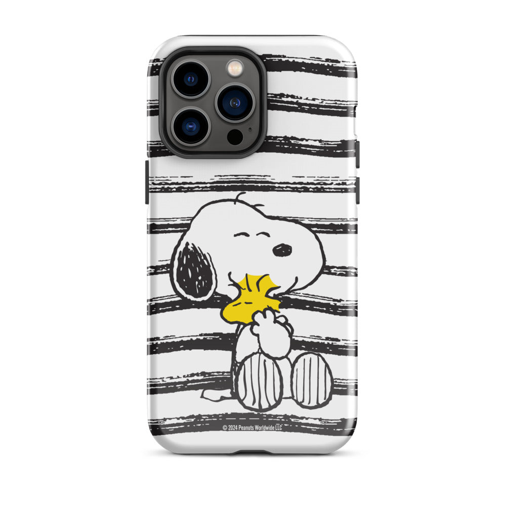 Peanuts Snoopy And Woodstock Hug iPhone Case