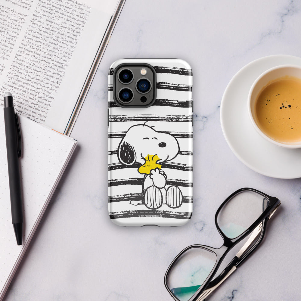 Peanuts Snoopy And Woodstock Hug iPhone Case