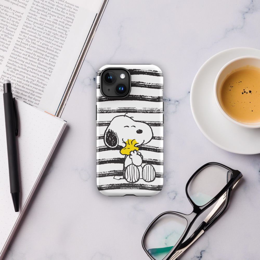 Peanuts Snoopy And Woodstock Hug iPhone Case