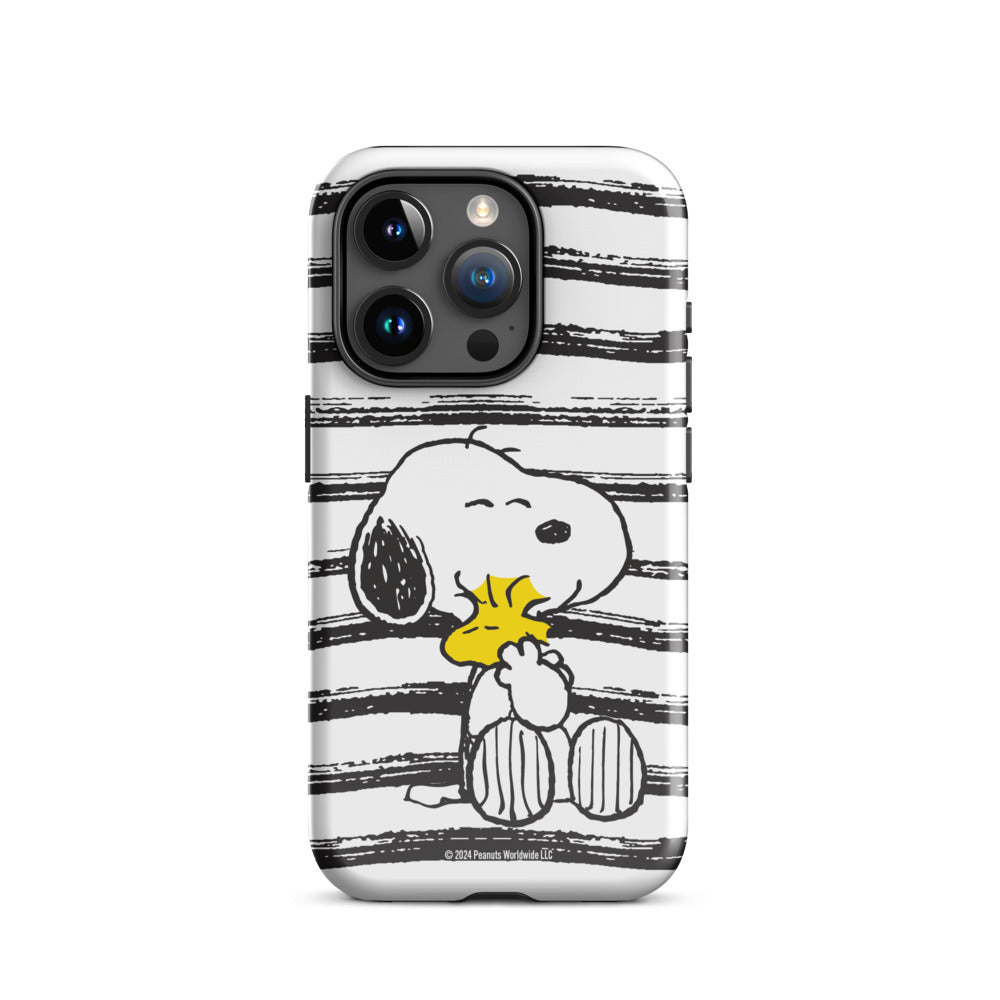 Peanuts Snoopy And Woodstock Hug iPhone Case