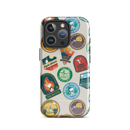 iPhone case featuring Snoopy and the Beagle Scouts centered on the back-59