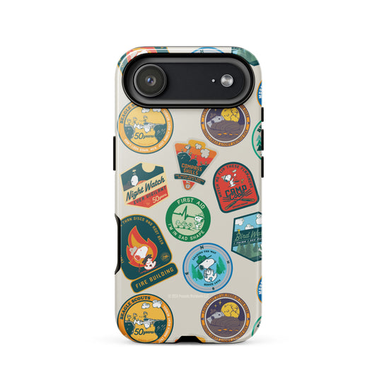 iPhone case featuring Snoopy and the Beagle Scouts centered on the back-62