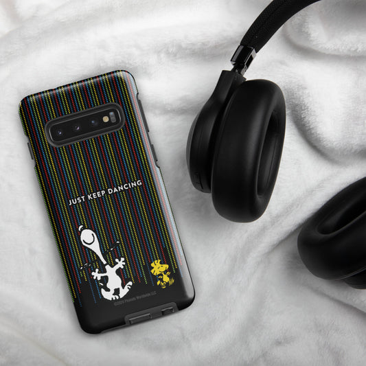 Peanuts Just Keep Dancing Samsung Phone Case-1