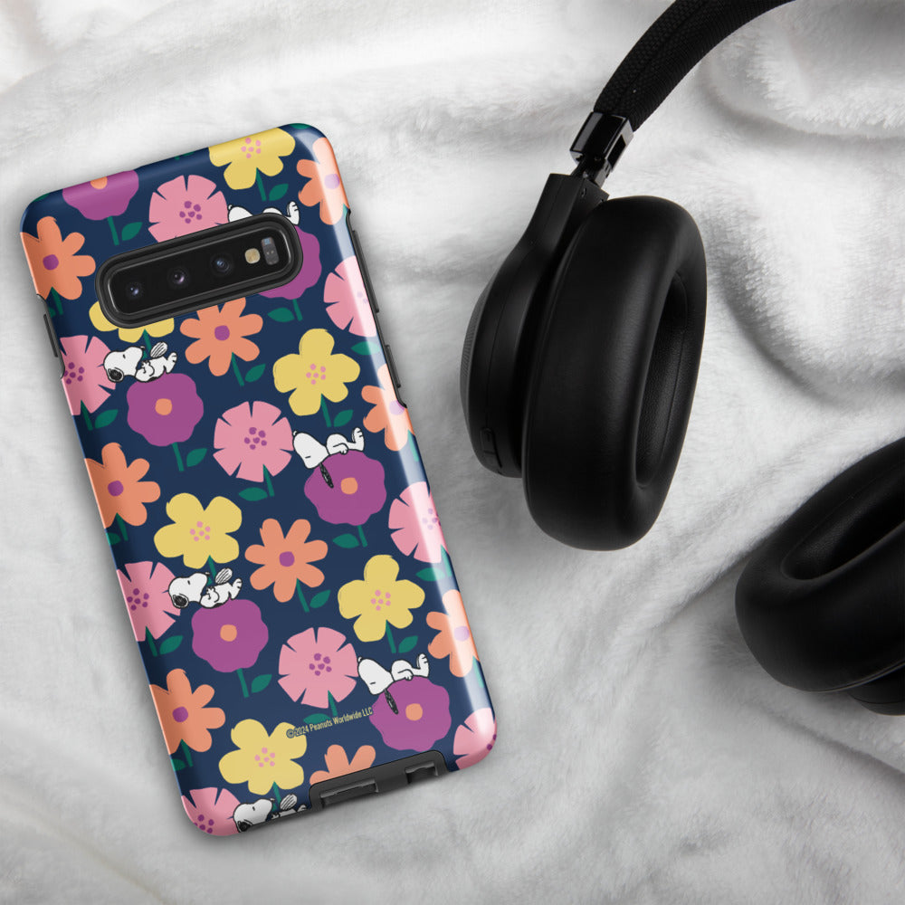 Peanuts Snoopy Floral Samsung Case