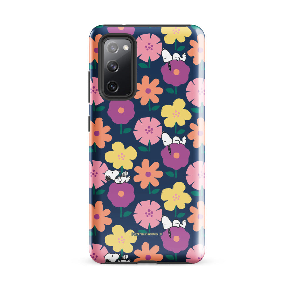 Peanuts Snoopy Floral Samsung Case