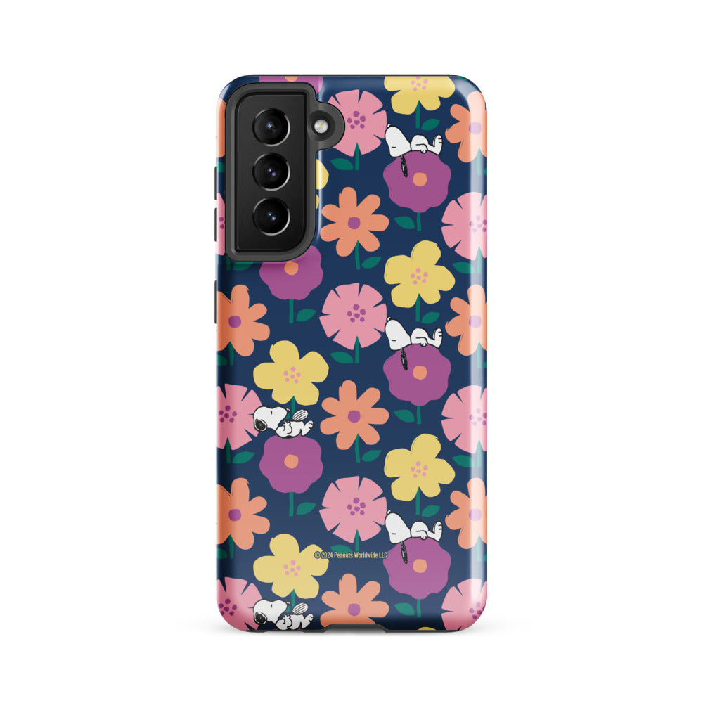 Peanuts Snoopy Floral Samsung Case