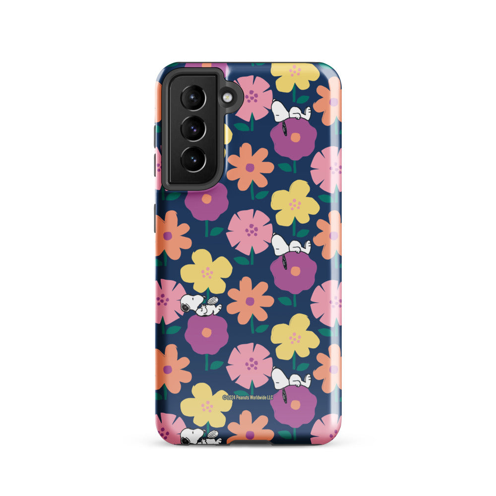 Peanuts Snoopy Floral Samsung Case