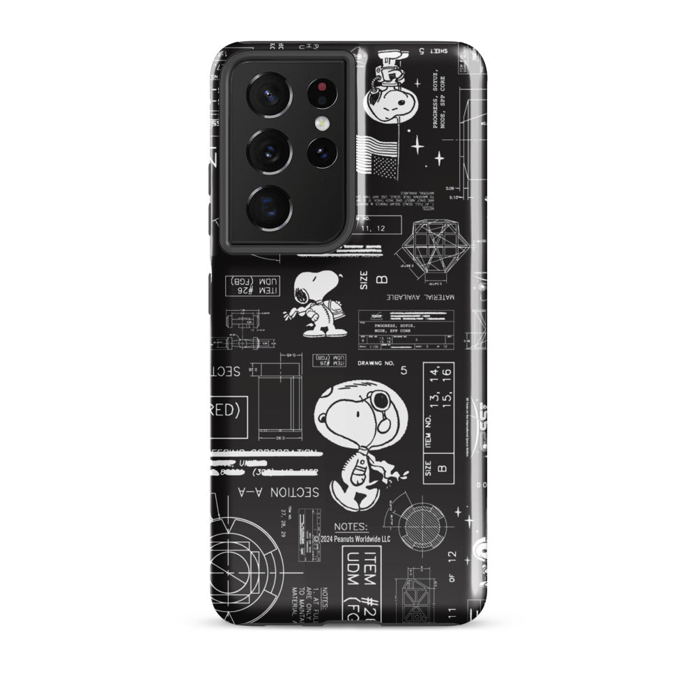 Peanuts Snoopy Space Samsung Case