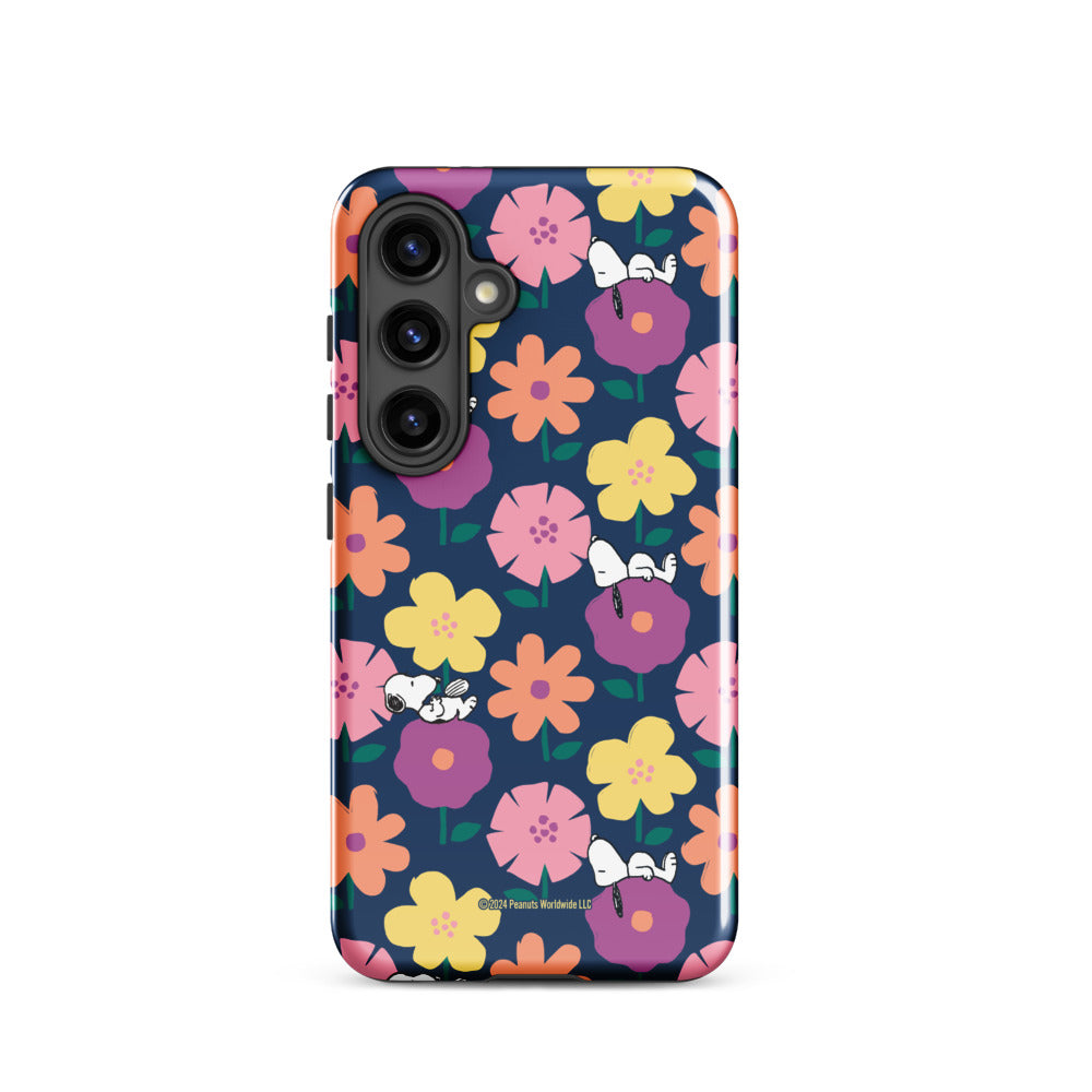 Peanuts Snoopy Floral Samsung Case