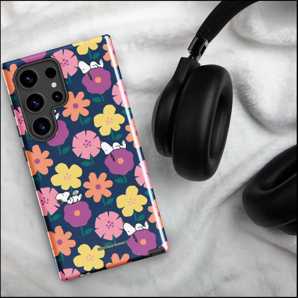 Peanuts Snoopy Floral Samsung Case