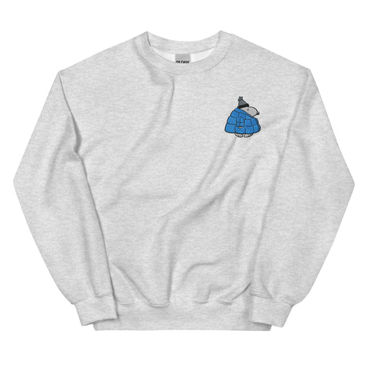 Snoopy Puffer Embroidered Adult Crewneck-0